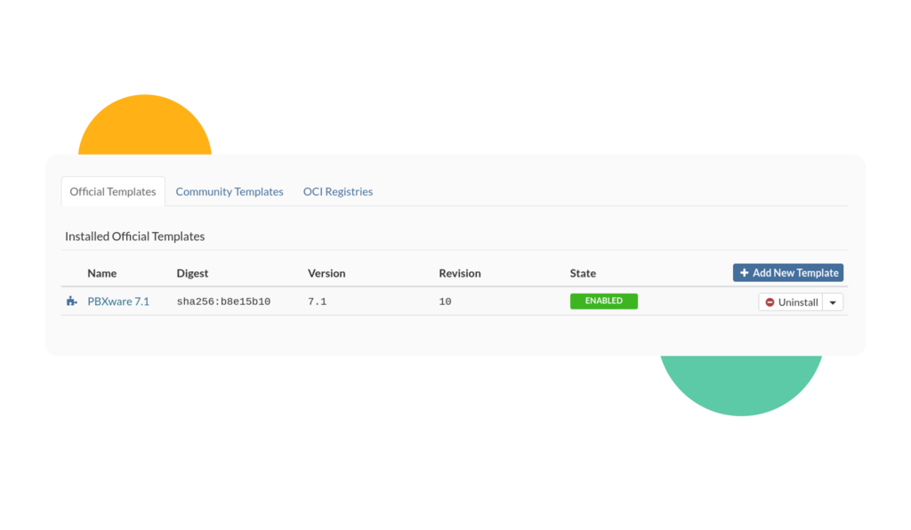 template in serverware